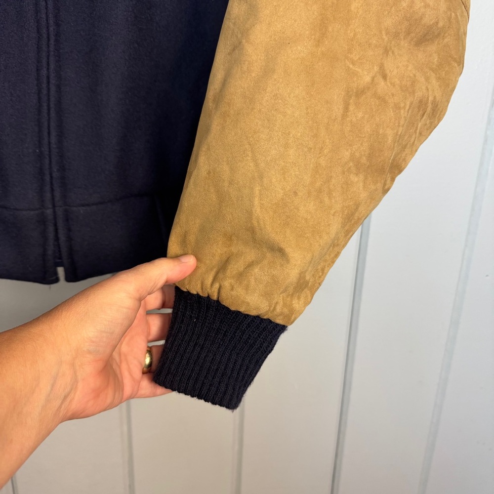 Vtg Cripple‎ Creek Rodeo Letterman Leather Varstiy Jacket Mens medium Made USA - Picture 10 of 16